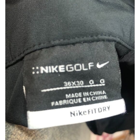 Nike Golf Pants Fit Dry Dri-Fit 341623 Black Flat Front Tagged Men's Size 36x30 - Picture 5 of 7